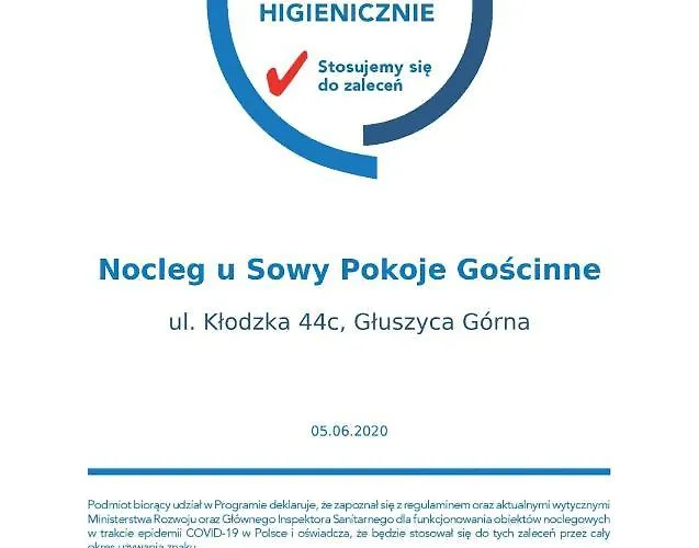 Nocleg U Sowy Pokoje Goscinne Gluszyca Gorna